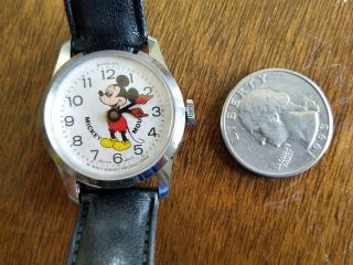 Disney Mickey Mouse Bradley Wind Up Watch Swiss 015