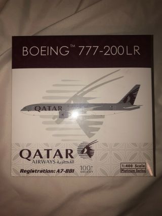 Phoenix Models 1/400 Qatar Airways 777 - 200lr “a7 - Bbi” 100th Aircraft