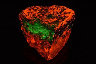 Large Fluorescent Calcite And Willemite From The Franklin Mine,  Jersey