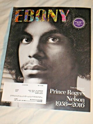 Ebony - Prince Rogers Nelson 1958 - 2016 Commemorative Issue June 2016 Thehistory