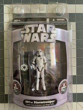 Star Wars Sdcc 2006 San Diego Comic - Con Exclusive 501st Stormtrooper Figure Rare