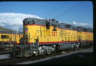 Rail Slide - Up Union Pacific 307 Salt Lake City Ut 5 - 23 - 1981