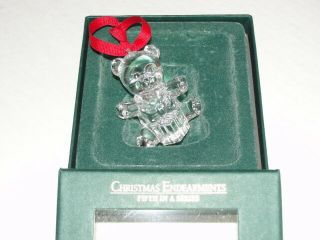 Waterford Crystal Marquis Christmas Endearments Ornament 5th Bear