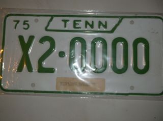Antique Tennessee 1975 License Plate