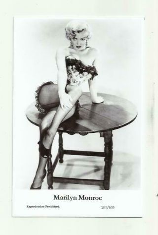 N488) Marilyn Monroe Swiftsure (201/633) Photo Postcard Film Star Pin Up