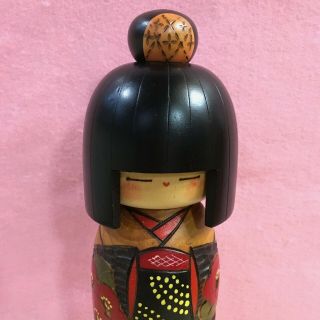 Japanese Vintage Kokeshi Doll Takamiza Kazuo ? Award History 28 cm 11.  02 inch 2