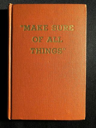 Watchtower " Make Sure Of All Things " Book W.  T.  B.  &t.  S.  Brown Cover 1953