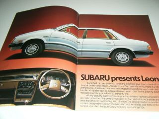 Vintage 1980s? SUBARU car dealers sales brochure 2