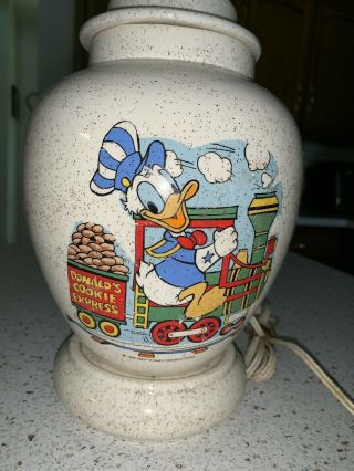 Disney Donald Duck Lamp 1980 Donald’s Cookie Express