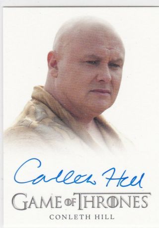 Game Of Thrones.  Conleth Hill As Lord Varys Season 3 Full Bleed Autograph