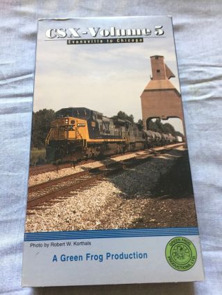 Csx - Volume 5 Evensville To Chicago Vhs Tape By Green Frog Production