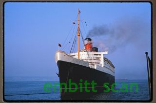 Slide,  Cunard Line Ocean Liner Rms Queen Mary,  1962
