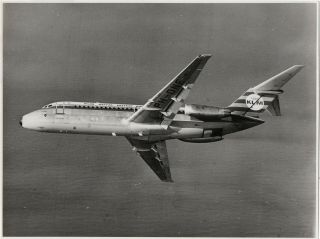 Large Vintage Photo - Klm Dc - 9 Ph - Dne In - Flight