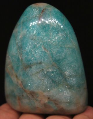 66mm 5.  8oz Natural Amazonite Jasper Crystal Polished Gem