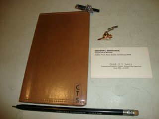 Vintage General Dynamics Submarine Electric Boat Pen Tie Tack Wallet Notebook
