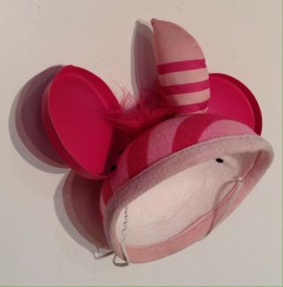 Disney Parks Disneyland Alice In Wonderland Pink Cheshire Cat Mickey Ears Hat 4