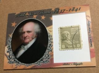 2018 Historic Autographs Ha Potus Stamp Martin Van Buren D 33/90