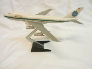 Vintage Aero Mini Pan Am Boeing 747 Clipper America Diecast Desk Top Model