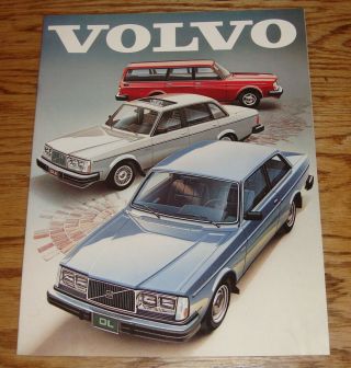 1981 Volvo Full Line Deluxe Sales Brochure 81 Bertone Gle Gl Glt Dl