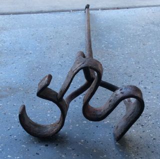Rare Vintage Hand Forged Branding Iron Cattle Ranch Cowboy Western