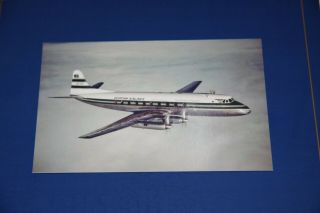 Misrair - Egypt - United Arab Airlines Vickers Viscount Airliner Postcard