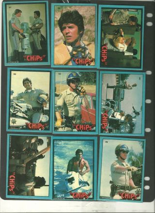 1979 Donruss CHIPS Stickers Cards Complete Set C.  H.  I.  P.  S Non Sport 4