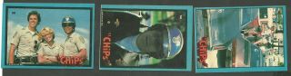 1979 Donruss CHIPS Stickers Cards Complete Set C.  H.  I.  P.  S Non Sport 5