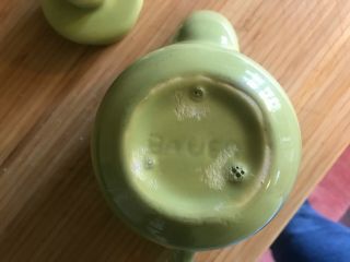 Vintage Bauer Pottery Plainware Chartreuse Tea Pot Teapot – Monterey Moderne ? 4