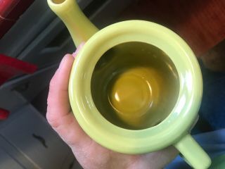 Vintage Bauer Pottery Plainware Chartreuse Tea Pot Teapot – Monterey Moderne ? 5