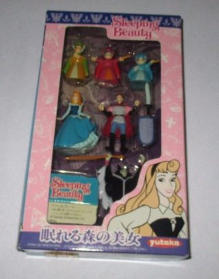 Disney Sleeping Beauty PVC mini figure JAPAN exclusive YUTAKA Aurora Maleficent 2