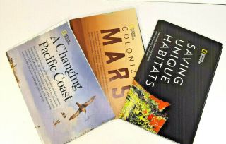 National Geographic 2016 Maps Set Of 3 Poster School Colonizing Mars And More