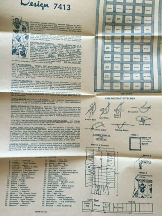 Vintage Alice Brooks 50 State Flowers Hot Iron Transfers Embroidery Quilt 2