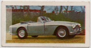 Vintage Aston Martin " Db Mark Iii " Motor Car Automobile 1950s Ad Trade Card
