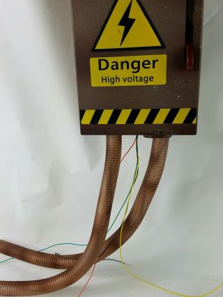 RARE HALLOWEEN ANIMATED HIGH VOLTAGE FUSE BOX PROP W/ SOUND & MOTION 2