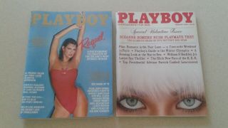 2 Playboy Magazines: December 1979 Raquel Welch & February 1980 Suzanne Somers