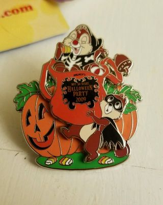 Wdw - Mnsshp 2009 - Chip And Dale Le 2000 Disney Pin