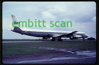 Slide,  Sas Scandinavian Airlines Douglas Dc - 8 - 63 (se - Dbk),  In 1972