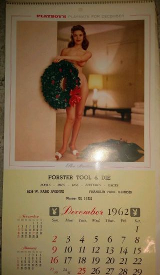 Vintage 1962 Playboy Playmate Calendar with Donna Lynn & Lisa Winters 4