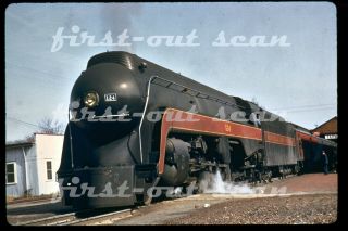 Duplicate Slide - Norfolk & Western N&w 124 Steam Passenger Scene 1950s