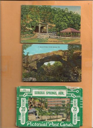 Eureka Springs Ark 18 Vintage Postcard /