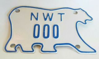 Nwt Northwest Territories Canada License Plate Motorcycle Sample 000