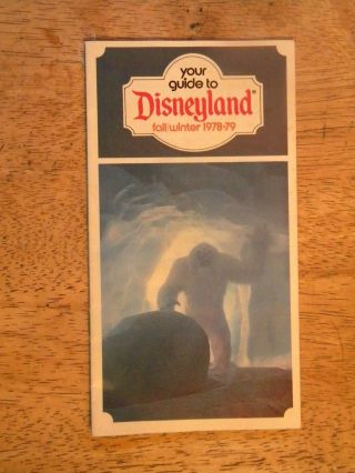 1978 Disneyland Guide Booklet Information Brochure Map Disney Land Book