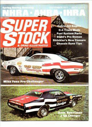 Stock & Drag Sept 1971 Dave Strickler Old Reliable - Rod Shop - Ramchargers