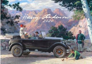 2020 Wall Calendar [12 Pages A4] Classic Cars By Harry Anderson Vintage M3055