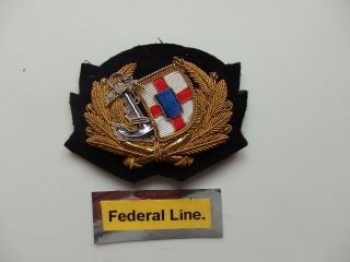Merchant Navy Officers Cap Badge " Federal Steam Navigation Co Ltd.  " London
