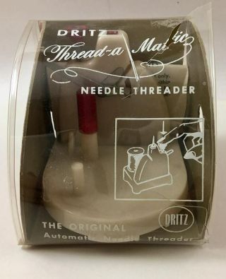 Vintage - Dritz Thread - A - Matic Needle Threader Model 72 - Instructions - Sewing