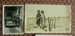 Vintage 1930 Annapolis Ships Soldier Fishing Muskies Pictures Photographs 3