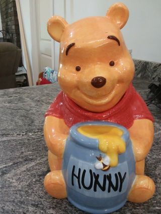 Vintage Disney Exclusive Simply Pooh Hunny Pot Winnie The Pooh Cookie Jar