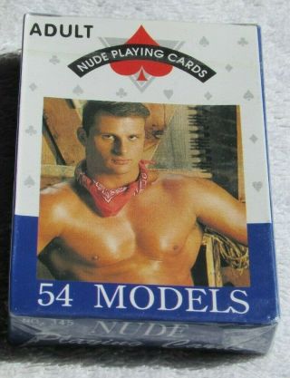 1 Pack Hot Male Nudes Playing Cards,  54 Card Complete Deck,