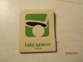 Vintage Lake Geneva Playboy Club Full Matchbook By Diamond Match Co